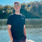 stylish classic black hemp tee